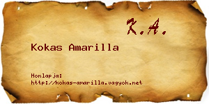 Kokas Amarilla névjegykártya